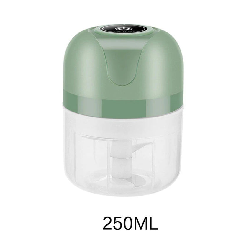 "Easy-Squeeze Electric Garlic Crusher - Powerful USB Food Processor for Quick and Effortless Garlic Chopping - Compact and Portable Kitchen Gadget"