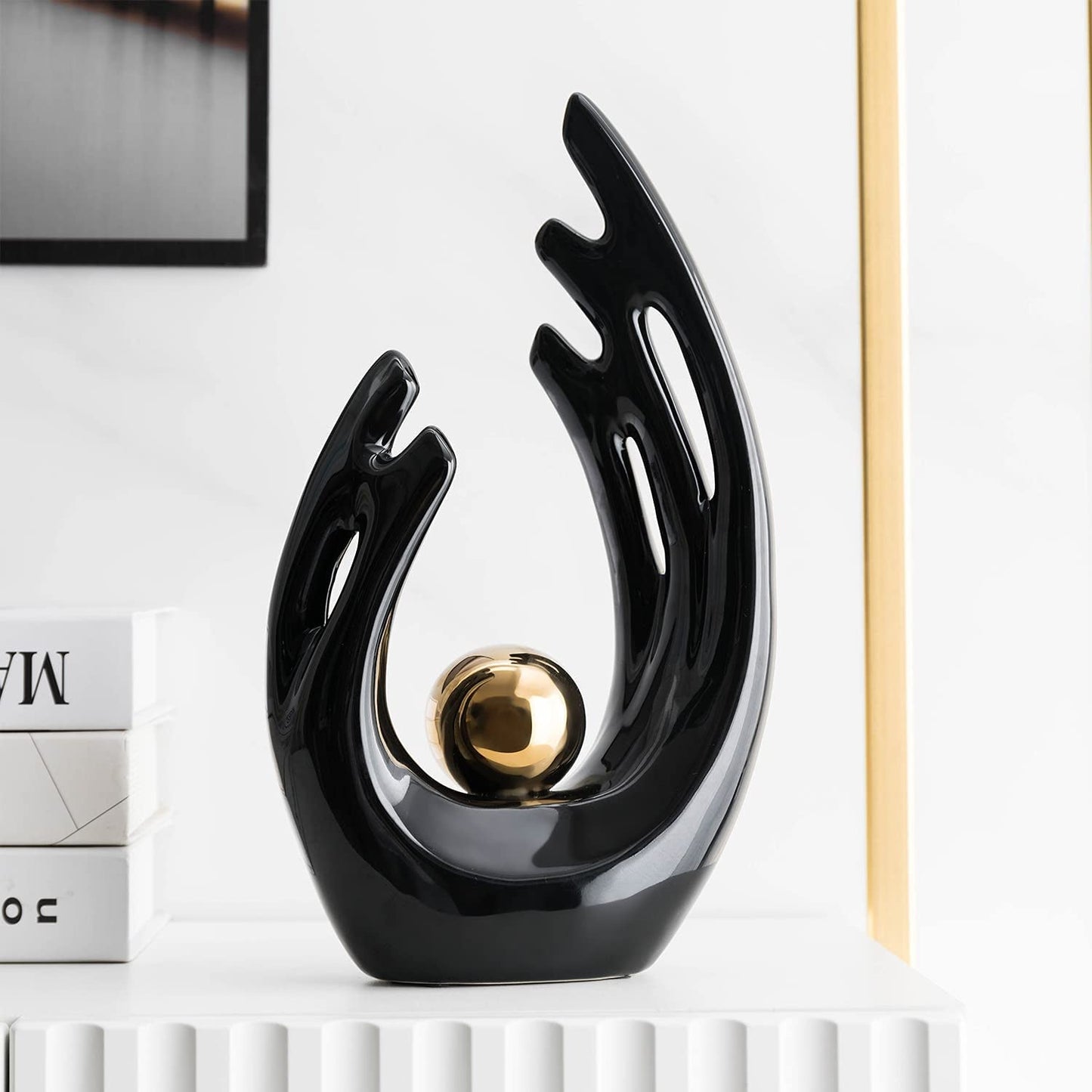 "Contemporary Ceramic Statues: Stylish Home Decor Accents for Living Room, Office, and More!"