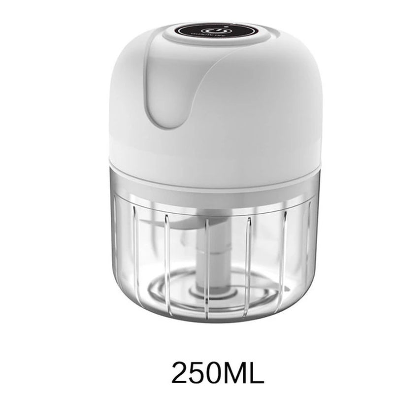 "Easy-Squeeze Electric Garlic Crusher - Powerful USB Food Processor for Quick and Effortless Garlic Chopping - Compact and Portable Kitchen Gadget"